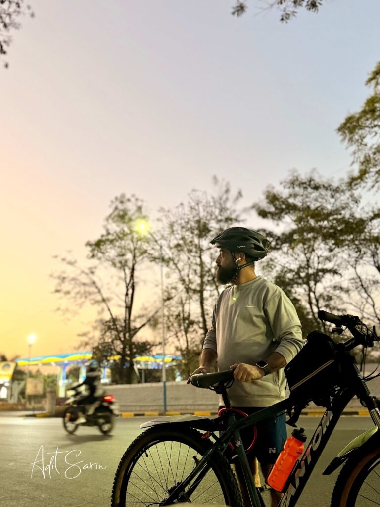 Adit Sarin cycling click - 31st December 2025 - 18 kms ride - Kothrud, Fc road to Chandani Chawk, Pune